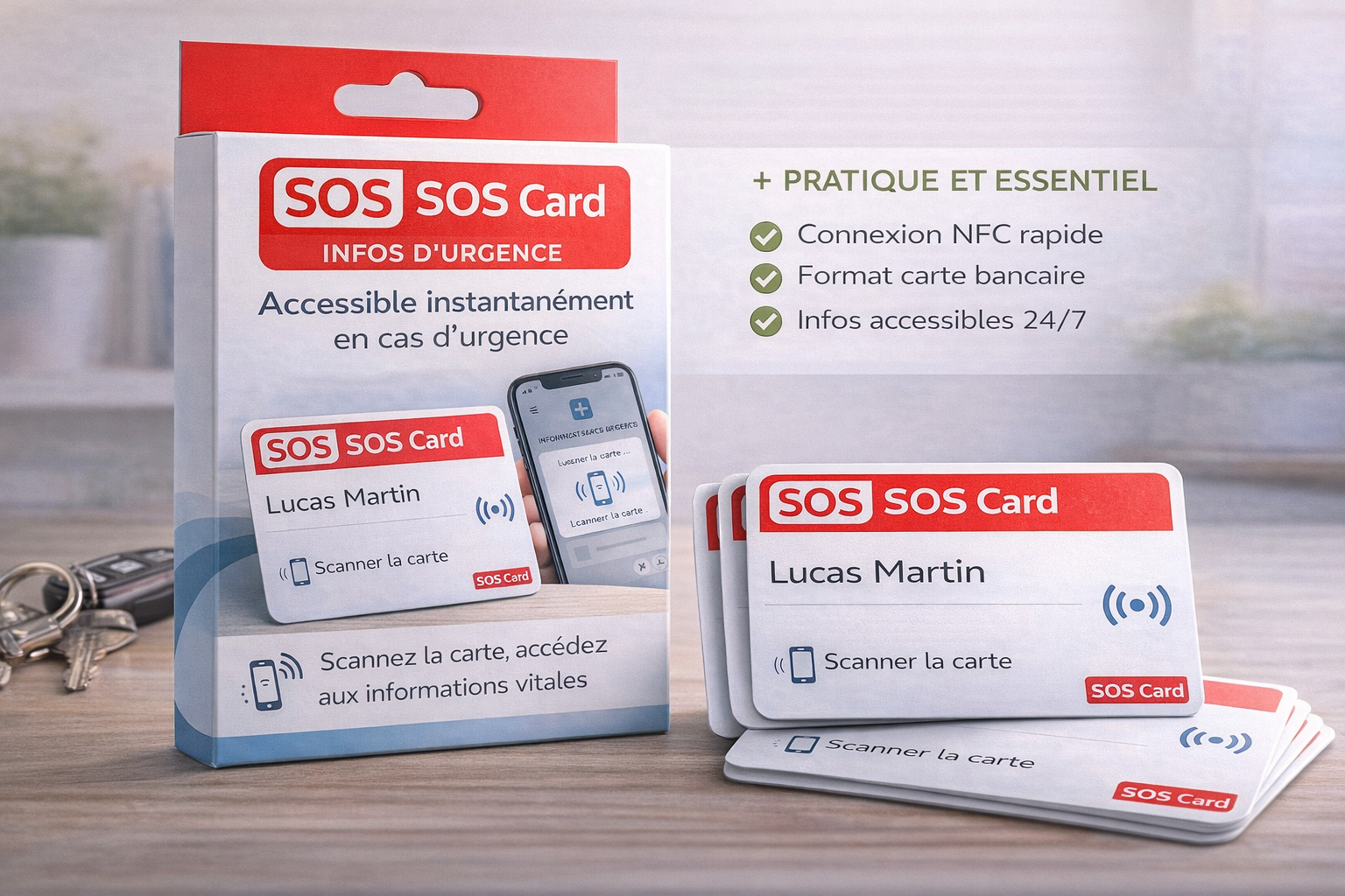 SOS CARD – Carte d’urgence