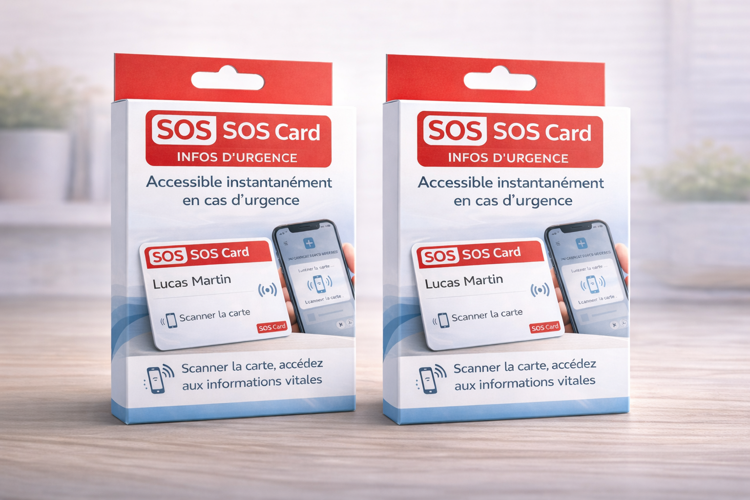 SOS CARD – Carte d’urgence