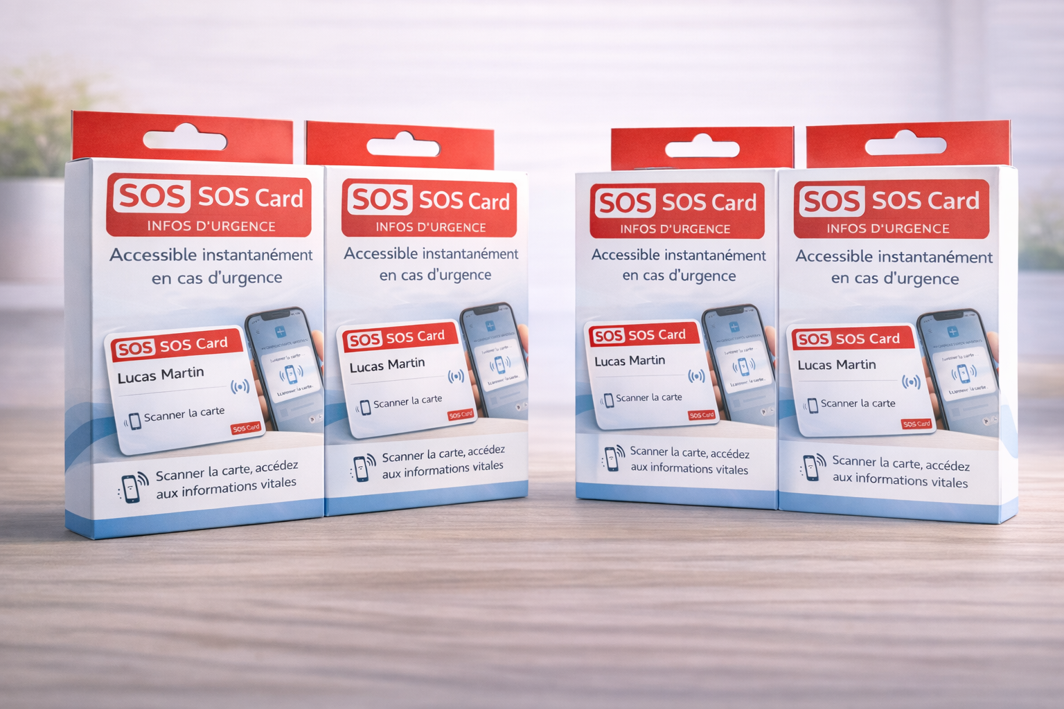 SOS CARD – Carte d’urgence